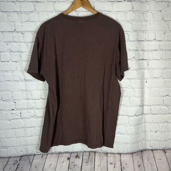 Bob Marley Rebel Music Zion Rootswear 2008 Brown 100% Cotton Graphic Crew Neck T - Picture 5 of 8